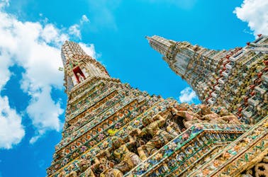 Visite à pied autoguidée du temple Wat Arun de l’aube à Bangkok